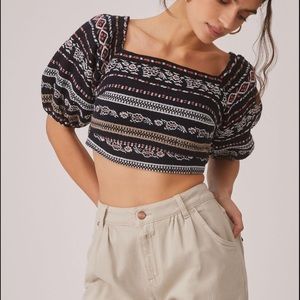 *Anthropologie Dolan Left Coast Puff Sleeved Blouse